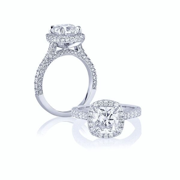 Quinque Animas Women's Waverly Halo Diamond Engagement Ring at Rs  39500/piece in Surat